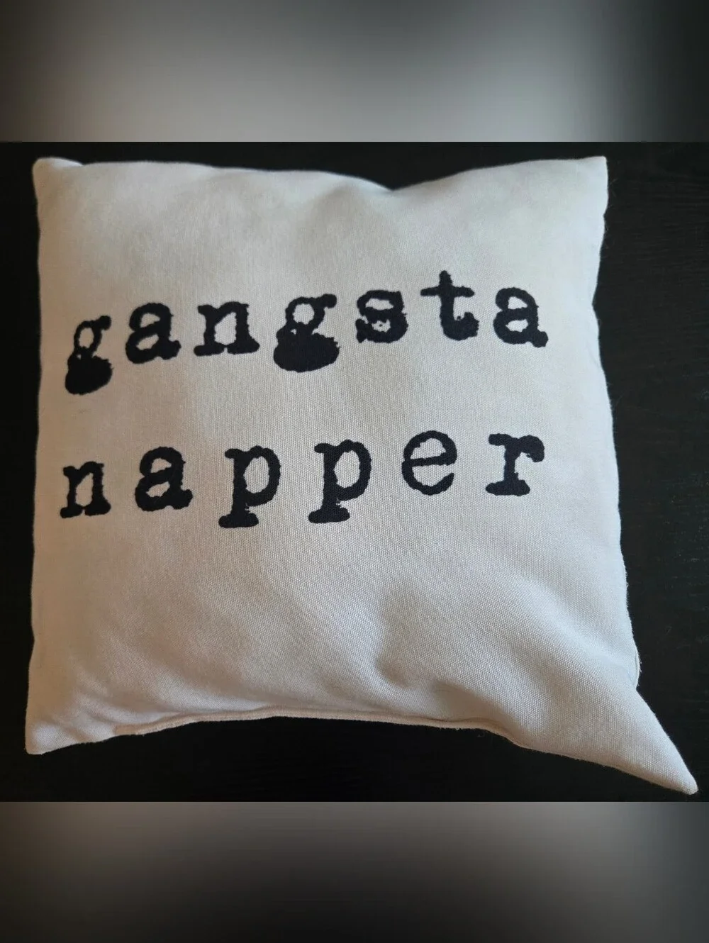 White Accent Pillow with Black 